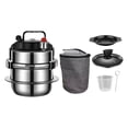 thumbnail image 2 of DOLITY 304 Stainless Steel Small Micro Pressure Cooker Pot Nonstick w Tray Lid, 2 of 9