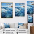 thumbnail image 4 of Designart "Infinite Sapphire Ocean II" Nautical & Beach Floater Framed Canvas Print, 4 of 7