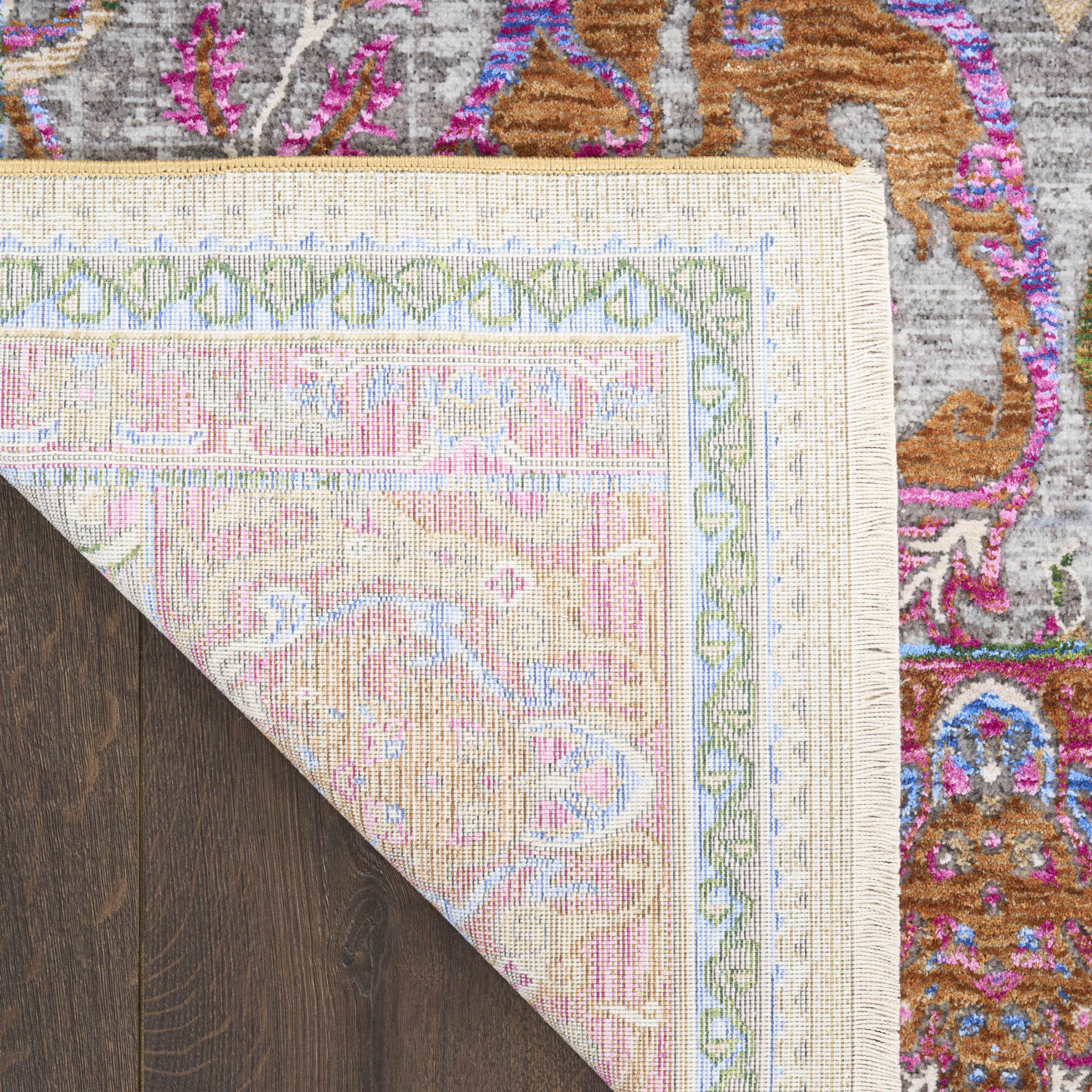 Nourison Quaint Harmony 8'10" x 11'2" Pink Multicolor Bohemian Indoor Rug