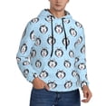 thumbnail image 2 of Balery Husky Head Pattern Mens Hoodie Kangaroo Pocket Hoodie Pullover Hooded Sweatshirt Ideal for Daily Wear Travel and Home-Large, 2 of 7