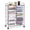 Transparent, variant on 15 Drawer Rolling Storage Cart, Multipurpose Mobile Storage Organizer w/Removable Drawers & Metal Frame, Utility Tools Paper Organizer on Wheels for Home, Office (Black)