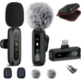 thumbnail image 1 of Micrófono Lavalier inalámbrico ABYLFE para iPhone y Android, 1 of 9