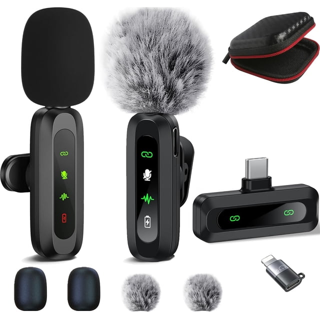 Micrófono Lavalier inalámbrico ABYLFE para iPhone y Android