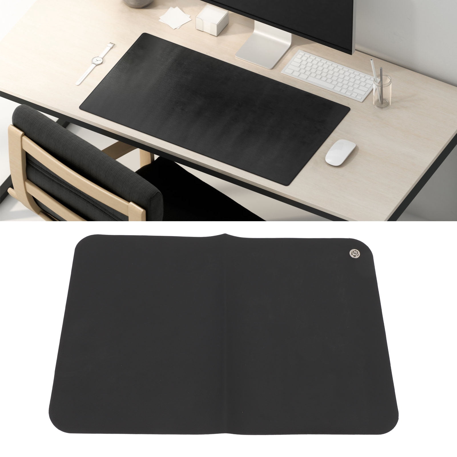 BOKYAN 10.83 x 15.75 in / 275 x 400 mm Grounding Mat Universal Earth Connected Conductive Pad for Table Desk Improve Energy Reduces Fatigue Grounded Sleeping Mat