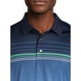 thumbnail image 3 of Ben Hogan Men's & Big Men's Ombre Stripe Polo Shirt, Sizes S-5XL, 3 of 5
