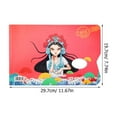 thumbnail image 2 of OULII 2 Pcs Plateau Porte-Peinture Rouge Simple Papier pour Salon de Beauté, 2 of 8