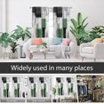 thumbnail image 4 of Green Grey and Black Window Curtain Turquoise Aqua Gray Silver White Geometric Abstract Simple Printed Art Deco Living Room Bedroom Window Drapes Treatment Fabric 1 Pair, 42" W x 63" L, Modern, 4 of 6