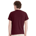 thumbnail image 4 of Hanes Beefy-T Short Sleeve T-Shirt for Men’s, Crewneck Casual Blank Shirt Maroon Tee, M, 4 of 5