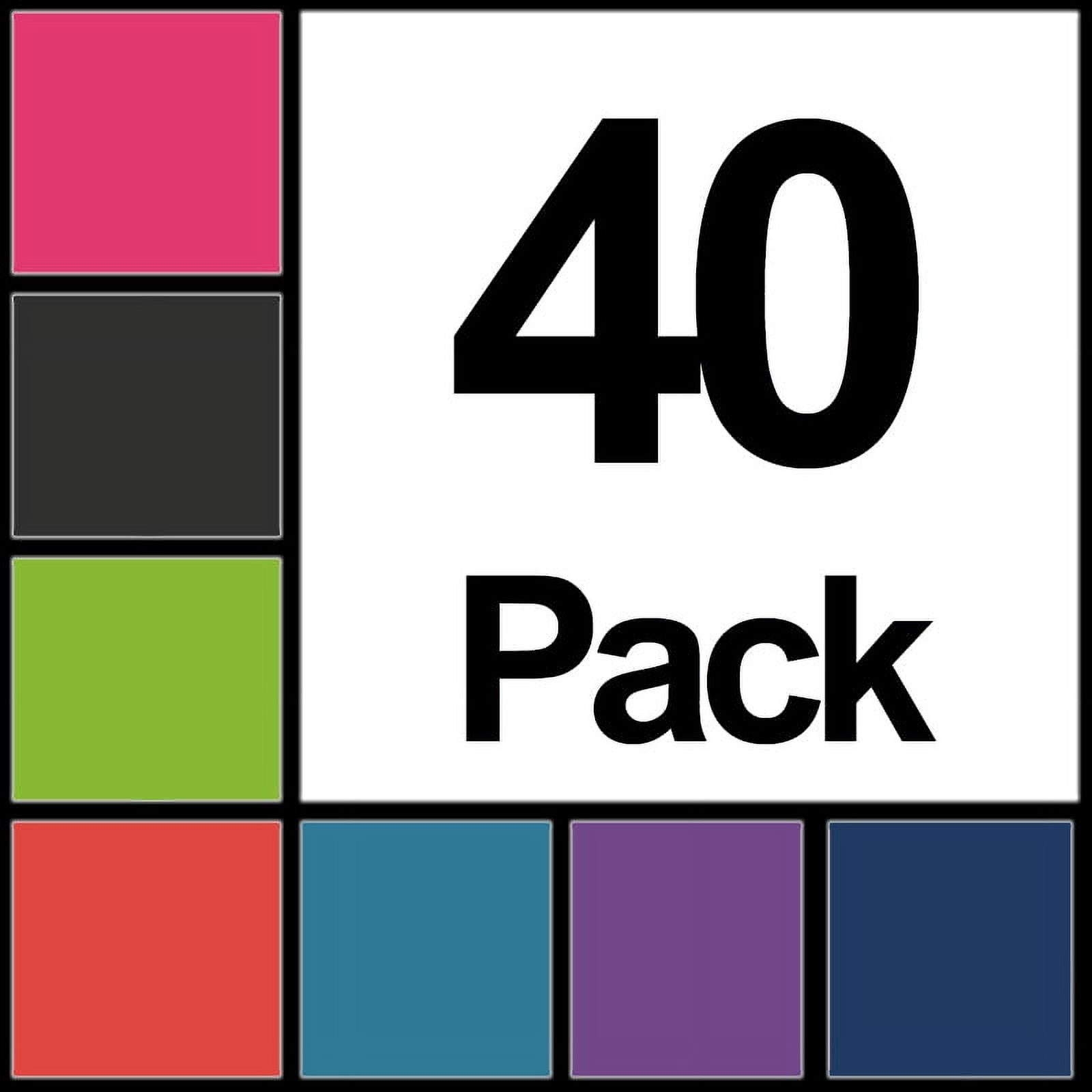 K-Cliffs Unisex Pack of 40 Classic 16" School Backpacks, Multi-Color, Polyester