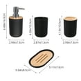 thumbnail image 5 of Bathroom Wash Set Mens Shampoo Bottle Accessories Bedroom Decor Decorate Countertop Black Man, 5 of 6