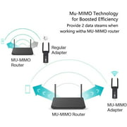 USB WiFi Wireless Adapter, 1200Mbps USB3.0 Mini Wireless Network Card Dual Band 2.4G/ 5G Adapter LAN Network Dongle