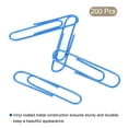 thumbnail image 3 of Uxcell Paper Clips 2 Inch Vinyl Coated with Box for Office Home Blue Count 200, 3 of 6
