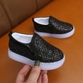 thumbnail image 4 of HXWCHs Girls Fashion Sneakers with Flashing LED Lights and Sparkly Design Breathable Casual Platform Shoes for Kids6-7 Years Black, 4 of 8