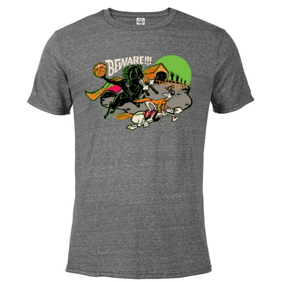 Disney 100 The Headless Horseman of Sleepy Hollow Halloween - Short Sleeve Blended T-Shirt for Adults - Customized-Graphite Snow Heather