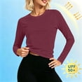 thumbnail image 2 of Tqcoqu Workout Tops for Women Long Sleeve Sun Shirt UPF 50+ UV Protection Running Hiking Clothes Quick Dry Athletic Tops, 2 of 7