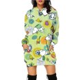 thumbnail image 3 of Vestido informal de Navidad de manga larga para mujer, Sudadera con capucha sencilla y cómoda con estampado de Snoopy de Disney, Otoño e Invierno, 3 of 5