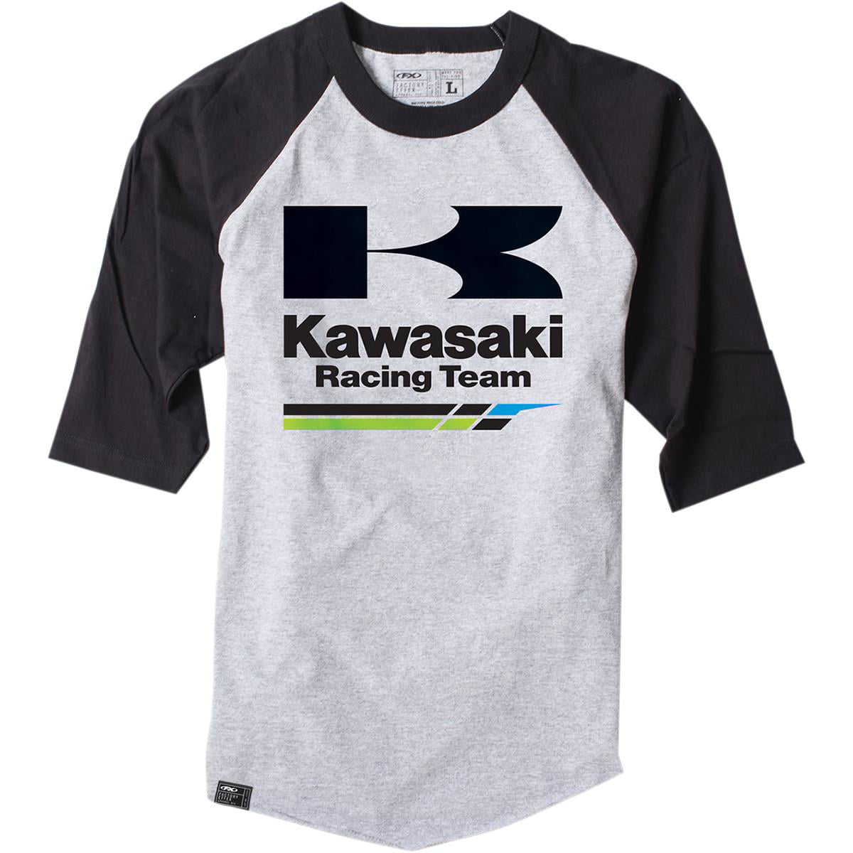 Factory Effex Women's Kawasaki Racing Team Long Sleeve T Shirt Black Tee