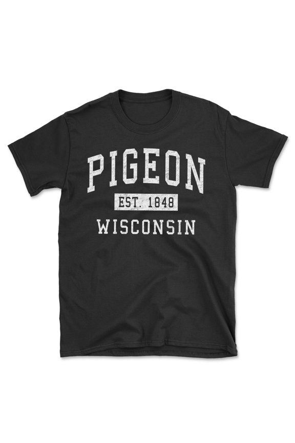 Pigeon Wisconsin Classic Established Men's Cotton T-Shirt