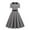 Gray, variant on YYDGH 1950's Vintage Swing Dress for Women, Womens Polka Dot Cocktail Dress Short Sleeve Bow Tie Waist Flowy Evening Tea Dress Gray S
