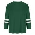 thumbnail image 3 of Blouse en Polyester à Manches Longues, Col Rond, Douce et Confortable pour Femmes (Vert, G), 3 of 5