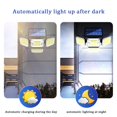thumbnail image 3 of Outdoor Solar Lights with Remote Control 3 Lighting Modes IP65 Waterproof Motion Sensor Wall Light 3 Head Split 224led, 3 of 5