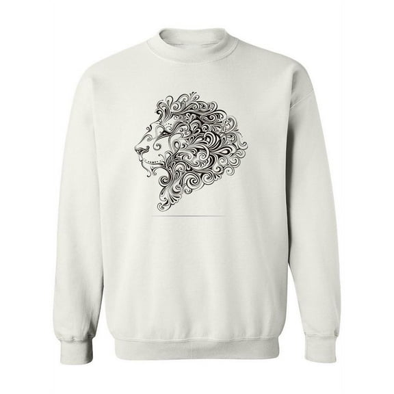 Lion With Beautiful Mane Sweatshirt Women -Image by Shutterstock, Female Medium
