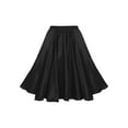 thumbnail image 3 of iiniim Girls Latin Dance Skirt Ballet Tutu Dress Chiffon Flared Skater Dancewear 3-12 Black 7-8, 3 of 7