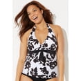 thumbnail image 4 of Swimsuits for All Women's Halter Tankini Top, 4 of 4