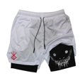 thumbnail image 1 of Berserk-pantalones cortos deportivos 2 en 1 para hombre, Shorts de secado rápido para correr, entrenamiento de gimnasio y Fitness, doble cubierta, Verano, 1 of 5