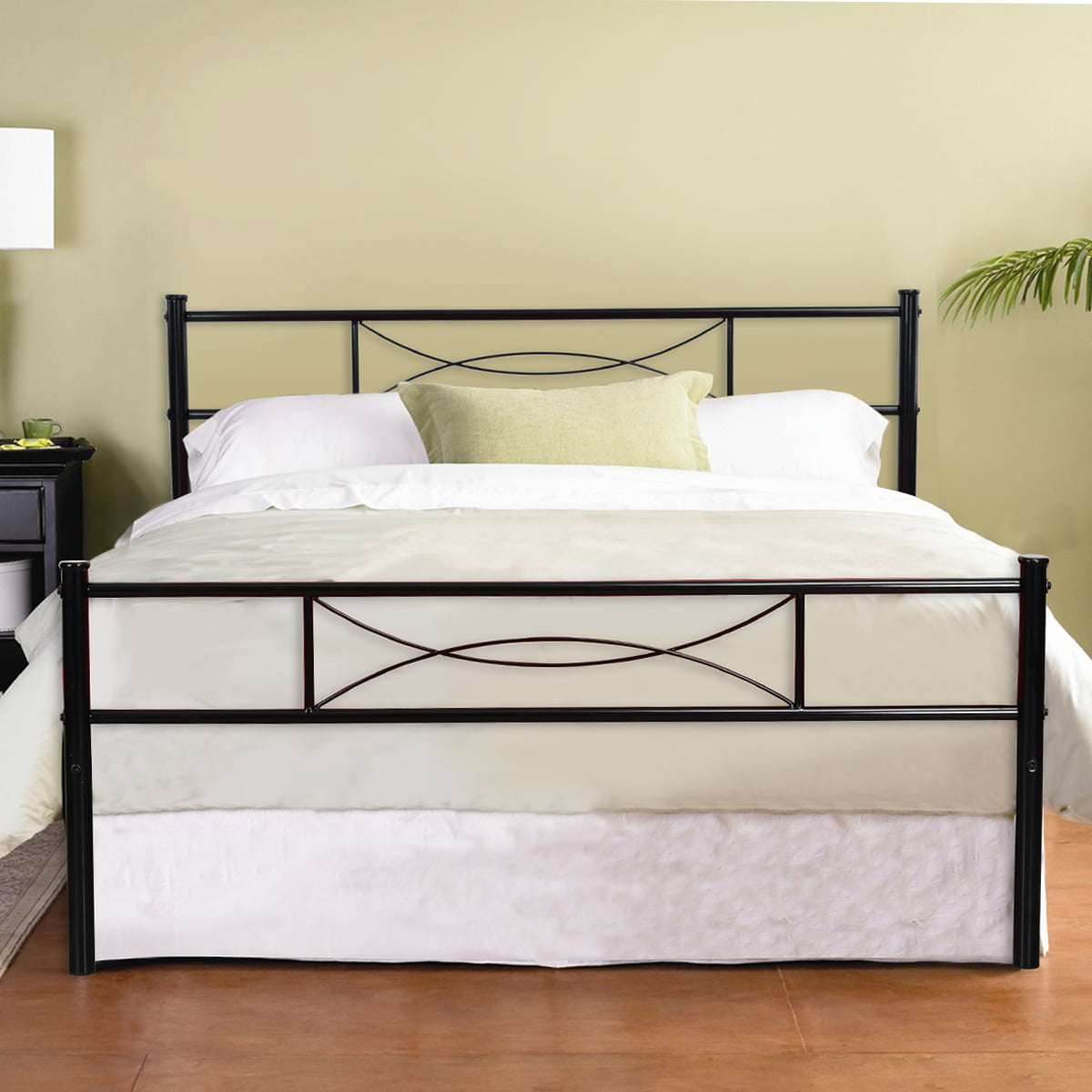 Teraves Full Size Metal Bed Frame Bedroom Mattress 