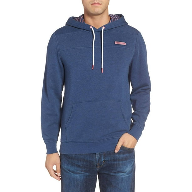 Vineyard Vines Men's Washed Cotton Pullover Hoodie in Deep Bay $135.00 (XS)  X-Small