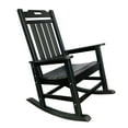thumbnail image 2 of HomeRoots 486113 42 in. Black Heavy Duty Plastic Rocking Chair, 2 of 3