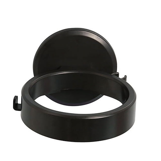 Nvzi Rejilla para secador de pelo de 2 piezas, rejilla para secador de pelo de baño sin perforaciones, rejilla de almacenamiento montada en la pared, rejilla para conductos de baño (negro)