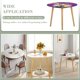 thumbnail image 3 of Bonkers-theme Fitted Round Tablecloths Elastic Edged Table Covers Waterproof Table Cloth for Kitchen Holiday Party Tables Decor 120cm, 3 of 6
