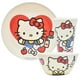 thumbnail image 3 of Juego Vajilla Familiar Coleccionable de Bambú Ambient 21 Diseño Hello Kitty 12 Piezas Blanca con Caja de Regalo, 3 of 6