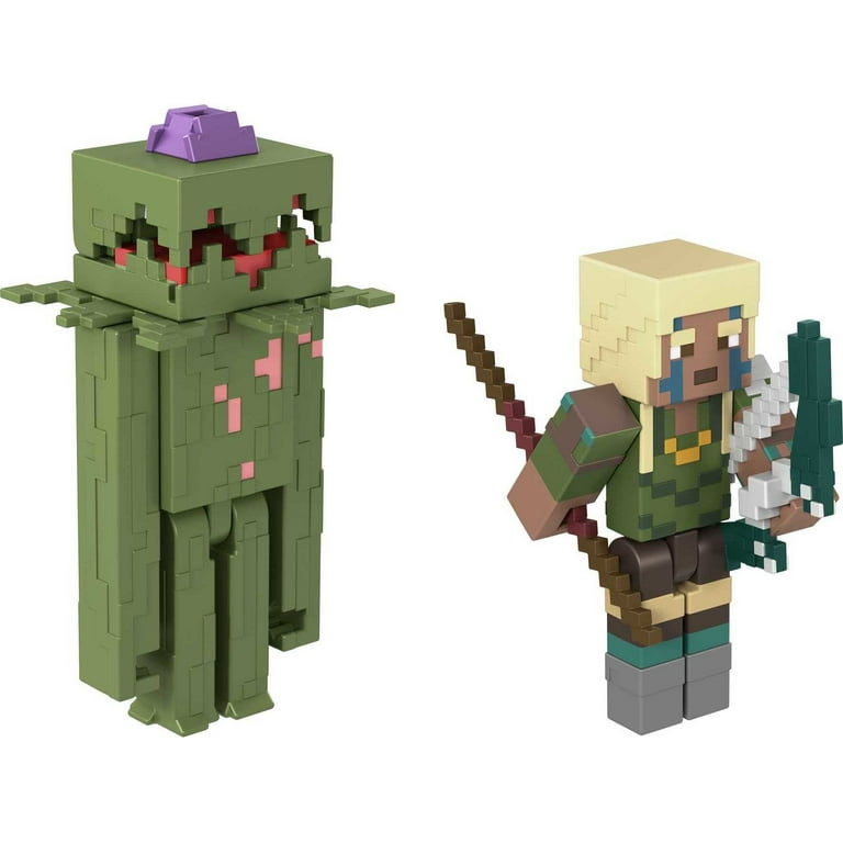 Minecraft Craft-a-Block 2-Pk Figures, Character Figures Based on the Video  Game (Styles May Vary) 