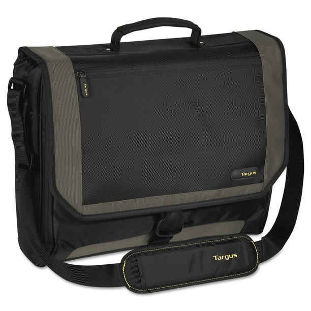 Targus CityGear Miami Messenger Laptop Case, Nylon, 19 x 5 x 14, Black