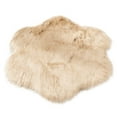 thumbnail image 2 of RBCKVXZ Wool Imitation Sheepskin Rugs, 23.6 Inch Soft Fluffy Area Rug for Bedroom, Plush Decorative Rug with Non-slip Backing, Indoor Home Carpet for Living Room, Khaki, 2 of 4