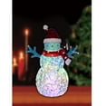 thumbnail image 6 of Northlight 8.5" LED Lighted Snowman with Santa Hat Christmas Decoration, 6 of 6