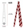 thumbnail image 3 of Men Polyester Tie Canada Flag Pattern Necktie for Wedding Party Activities Slim Tie, 3 of 7