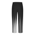 thumbnail image 4 of IROINNID Drawstring Pants for Men Summer Casual Gradient Wide Leg Relaxed Fit Elastic Waist Straight Trousers Stylish Beach Pants,Black, 4 of 5