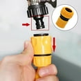 thumbnail image 1 of Quick-Connect Garden Hose Adapter, 3/4 Inch Set for & Spray Nozzles, 1 of 8