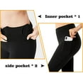 thumbnail image 3 of YUSHOW Capris Leggings for Women with Pockets Tummy Control High Waisted Workout Capris Yoga Pants Size XL, 3 of 7