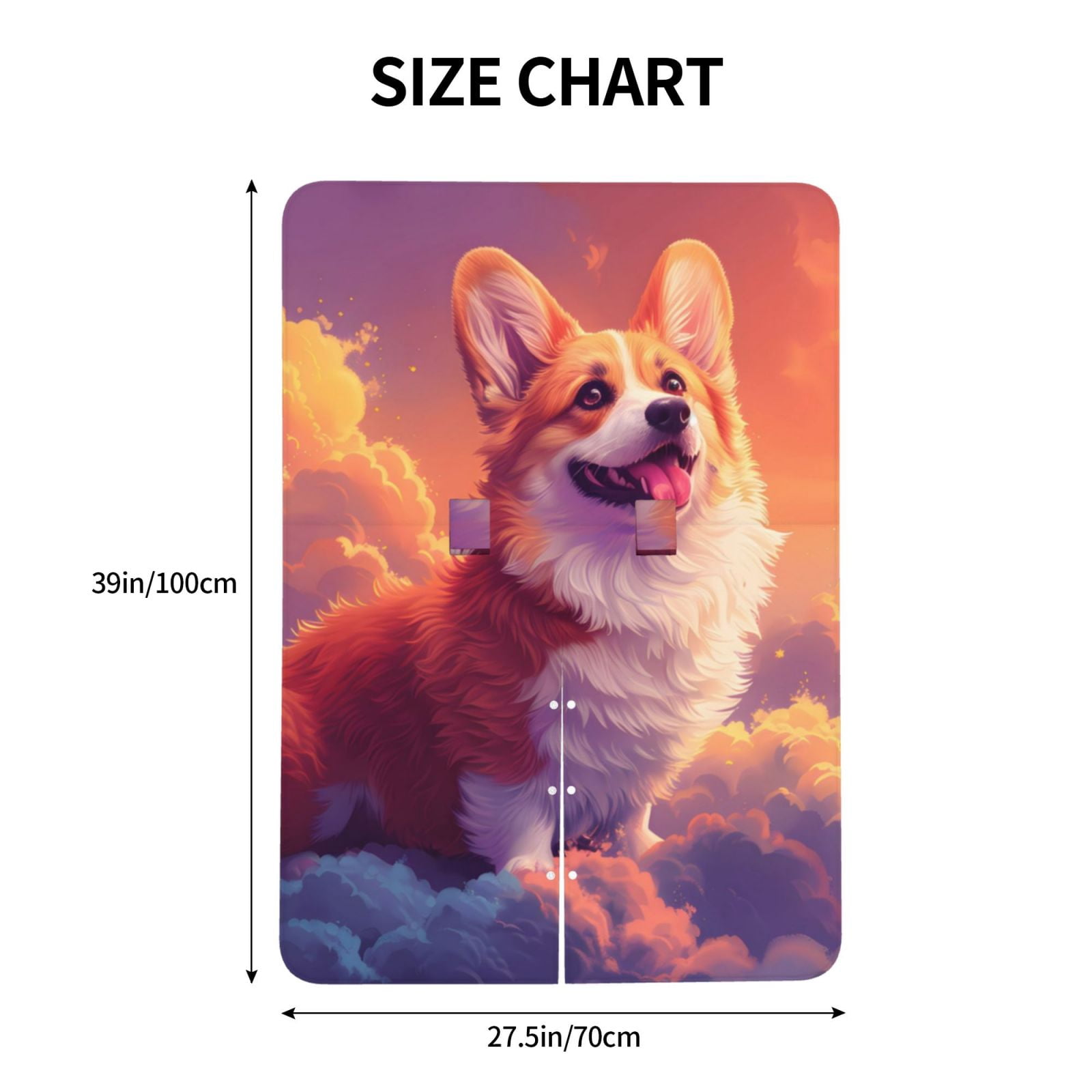 Naloa Sunset Cloud Corgi Baby Car Seat Cover, Breathable Baby Carrier Cover, Multiuse Baby Carrier Cover & Nursing Breastfeeding Cover