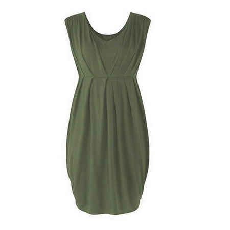 

HGWXX7 Maternity Clothing Maternity Clothes Pregnant Women Sleeveless Bodycon Dress Solid Dress