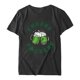thumbnail image 4 of Camiseta Estampada del Día de San Patricio Fiudx para Mujer con Cuello Redondo y Manga corta, 4 of 4