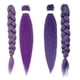 thumbnail image 4 of Purple Pre-stretched Braiding Hair, Demon Hunters Rumi Cosplay Wig for Kids, Anime Halloween Costume Accessories, 4 of 5