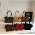 thumbnail image 6 of Baguery Women's Korean Style Suede Tote Bag - Slouchy Top Handle Crossbody Bag, Large Capacity for Fall Winter (6 Colors)​, 6 of 6