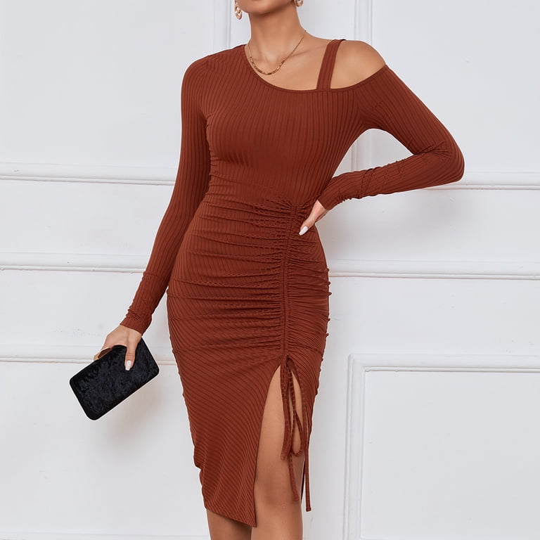 divided bodycon dresses Cut Out See Through Split Bodycon Dress main image 0