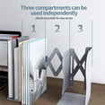 thumbnail image 5 of FrostHike Serre-Livres de Bureau Réglables, Support de Classeur Extensible, Étagère en Métal pour Mémo, Organisateur de Fichiers de Bureau pour Enfant Étudiant (Gris), 5 of 5